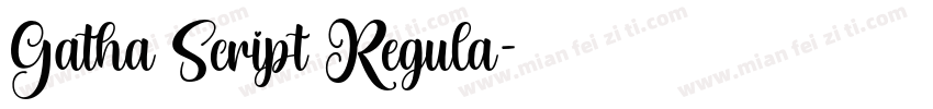 Gatha Script Regula字体转换